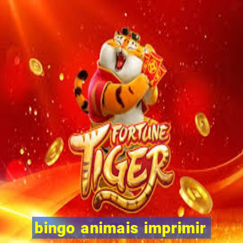 bingo animais imprimir