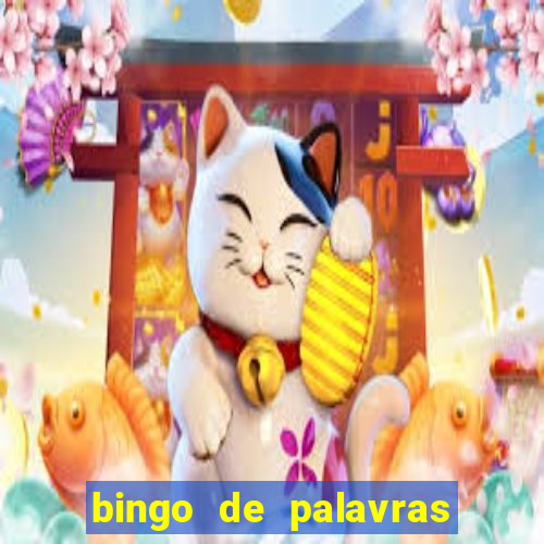 bingo de palavras cha de bebe