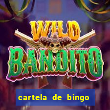 cartela de bingo pra imprimir