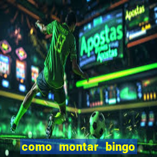 como montar bingo brinquedos toia