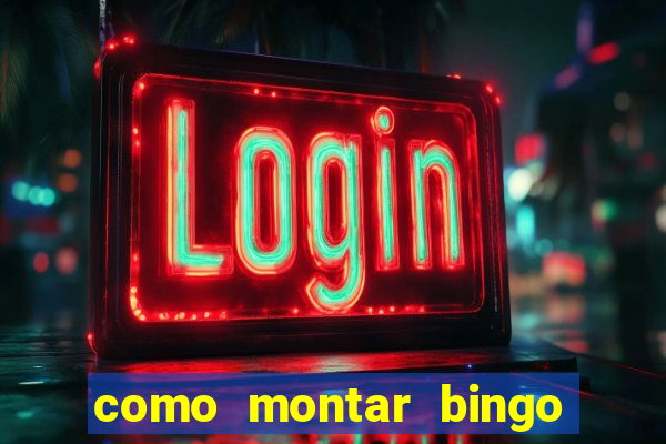 como montar bingo brinquedos toia