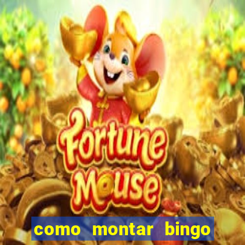 como montar bingo brinquedos toia