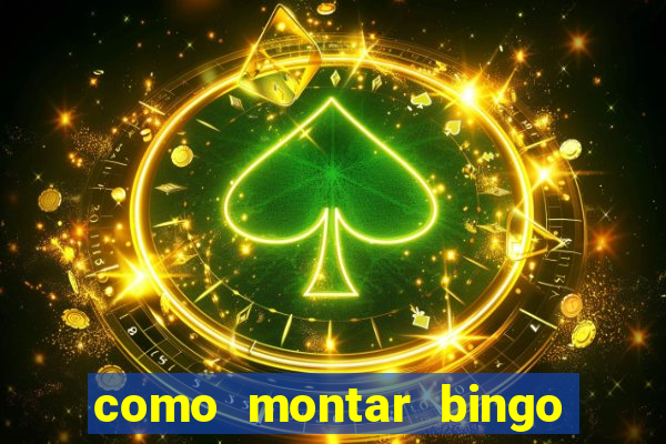 como montar bingo brinquedos toia