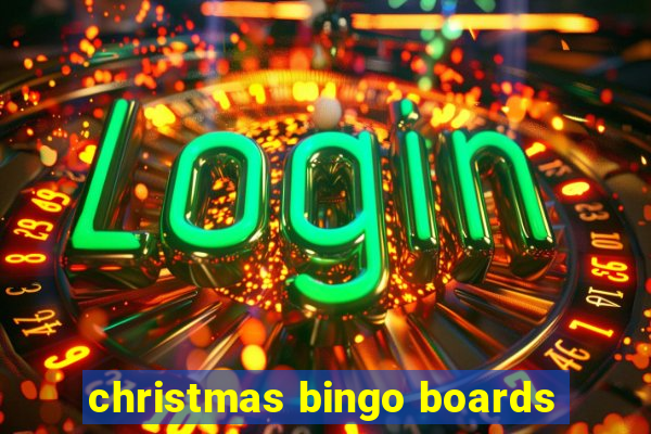 christmas bingo boards