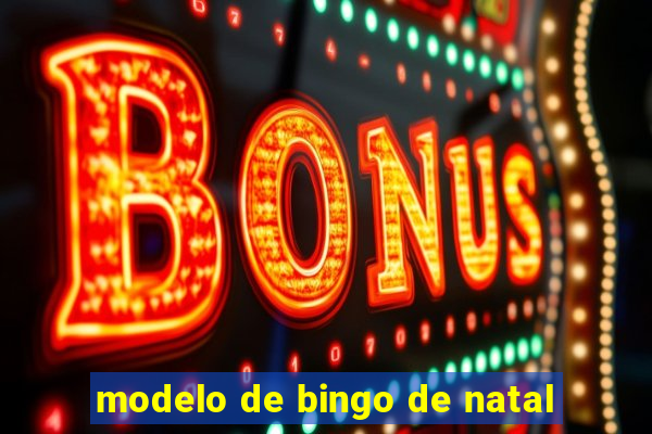 modelo de bingo de natal