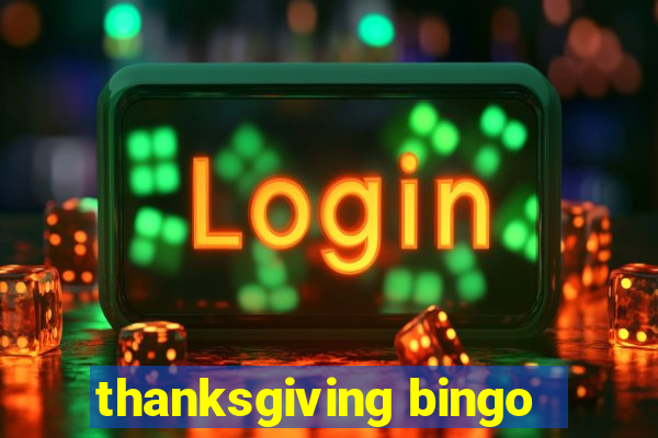 thanksgiving bingo