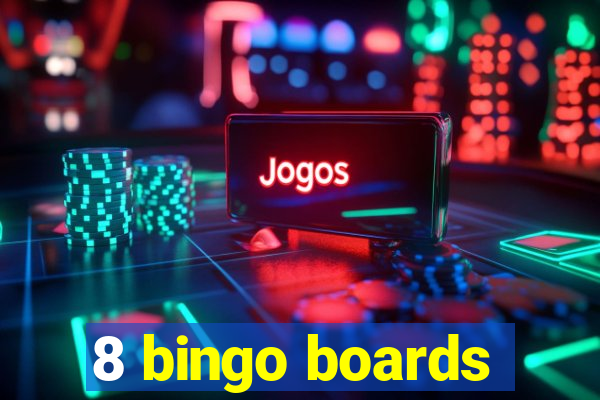 8 bingo boards