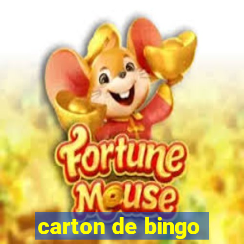 carton de bingo