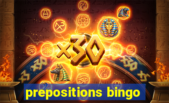 prepositions bingo