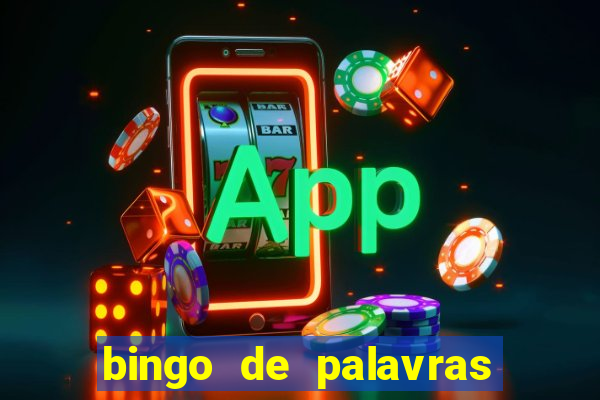 bingo de palavras 3 ano