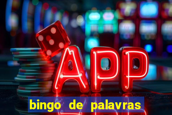 bingo de palavras 3 ano