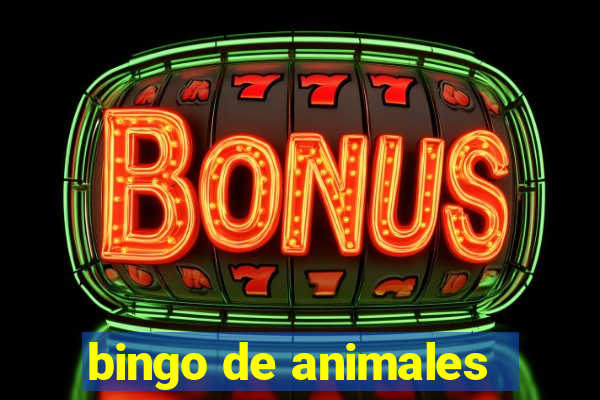 bingo de animales