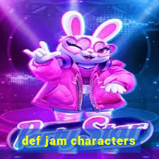 def jam characters