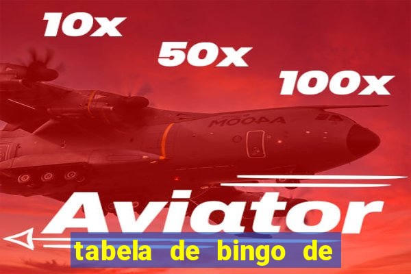 tabela de bingo de 1 a 100