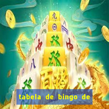 tabela de bingo de 1 a 100