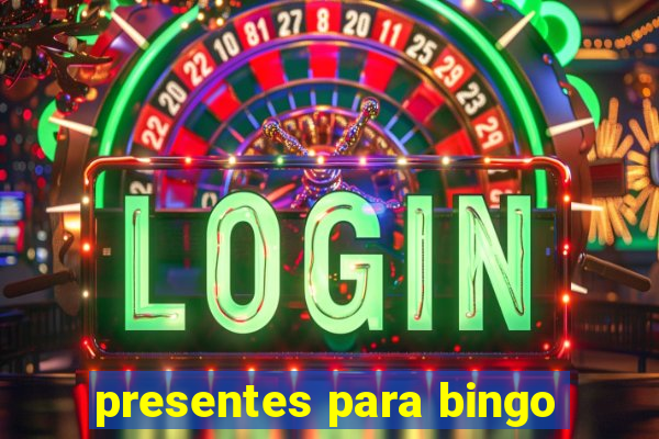 presentes para bingo