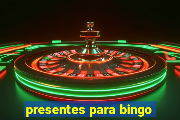 presentes para bingo