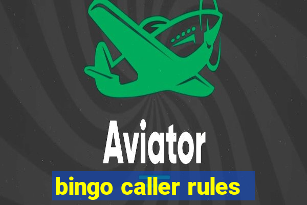 bingo caller rules