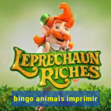 bingo animais imprimir