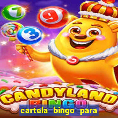 cartela bingo para cha de cozinha imprimir gratis