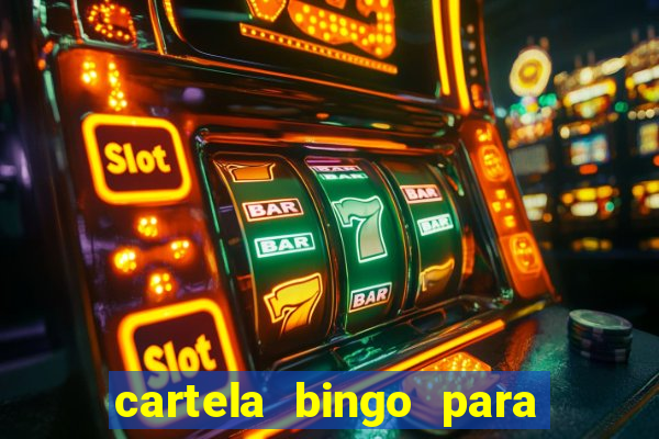 cartela bingo para cha de cozinha imprimir gratis