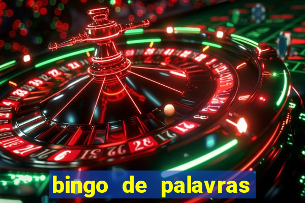 bingo de palavras cha de bebe