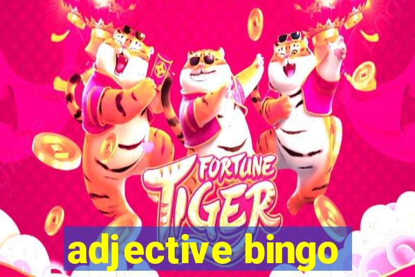 adjective bingo