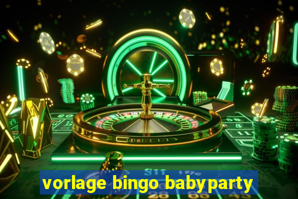 vorlage bingo babyparty