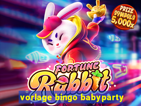 vorlage bingo babyparty