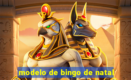 modelo de bingo de natal