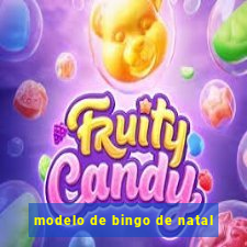 modelo de bingo de natal