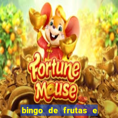 bingo de frutas e legumes para imprimir