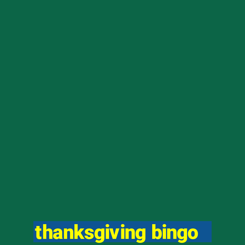 thanksgiving bingo