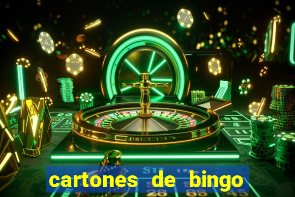 cartones de bingo para imprimir