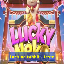 fortune rabbit - teste