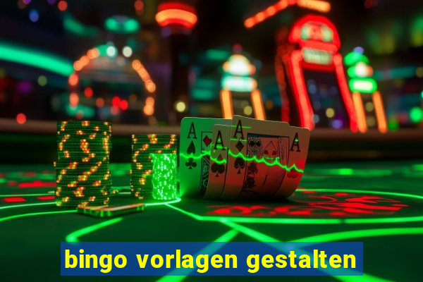 bingo vorlagen gestalten