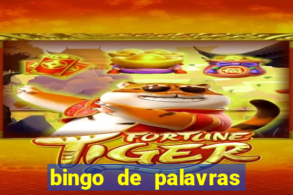 bingo de palavras 3 ano