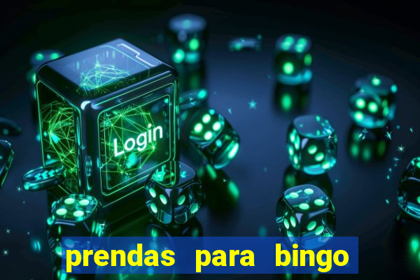 prendas para bingo de natal