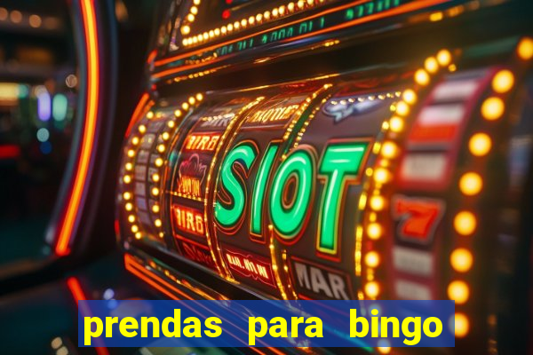 prendas para bingo de natal