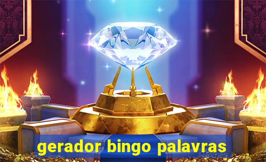 gerador bingo palavras