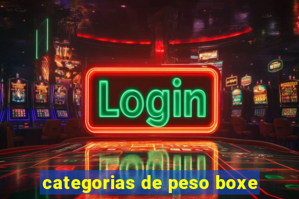 categorias de peso boxe