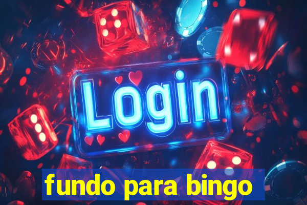 fundo para bingo