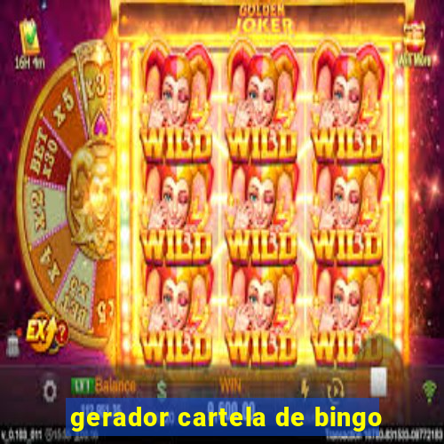 gerador cartela de bingo