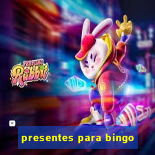 presentes para bingo