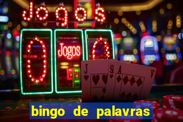 bingo de palavras cha de bebe