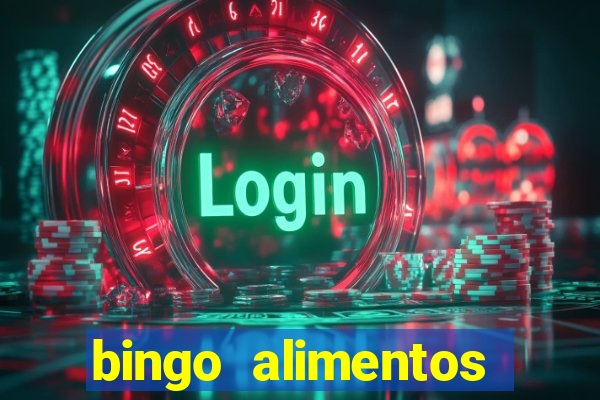 bingo alimentos para imprimir
