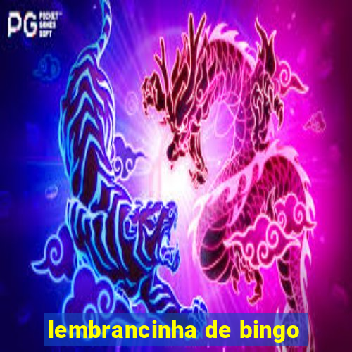 lembrancinha de bingo