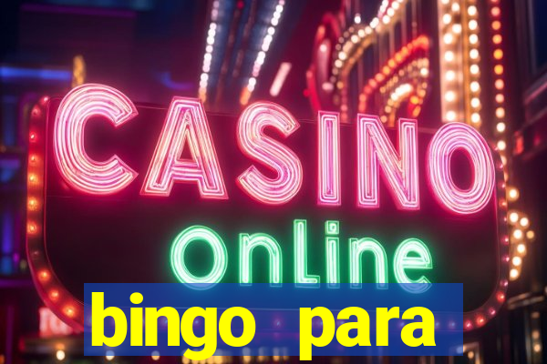 bingo para despedida de solteira para imprimir