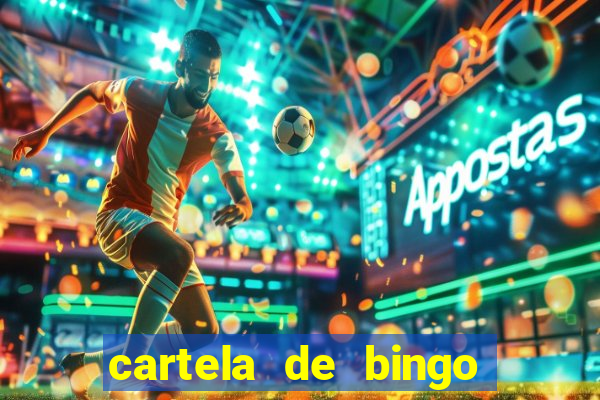 cartela de bingo pra imprimir