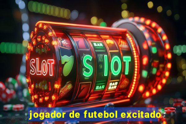 jogador de futebol excitado